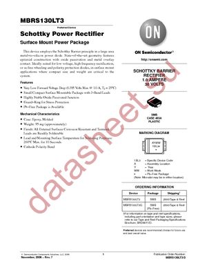 MBRS130LT3G datasheet  